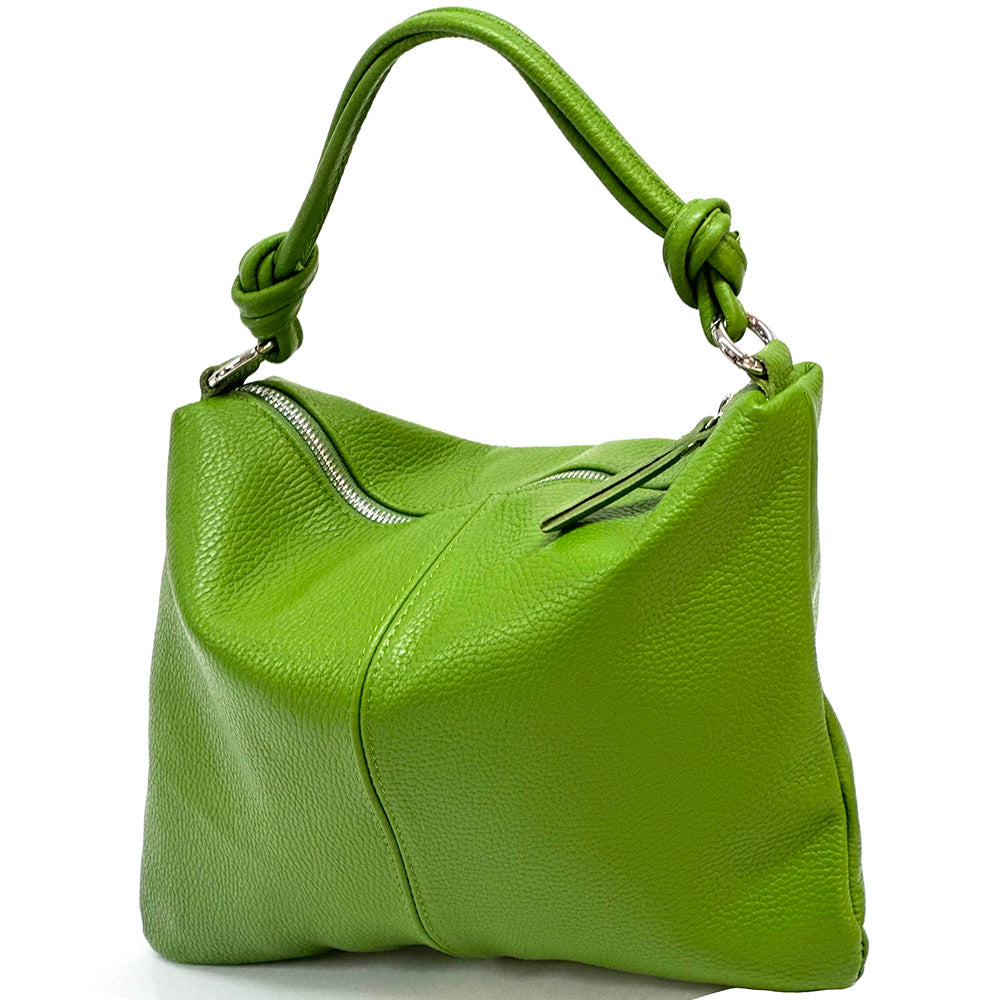 Lunaria Italian Leather Shoulder Bag - Made In Italy