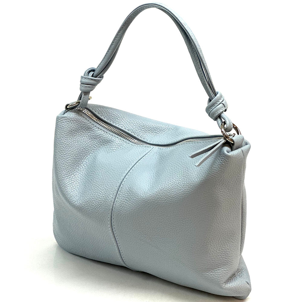 Lunaria Italian Leather Shoulder Bag - Made In Italy