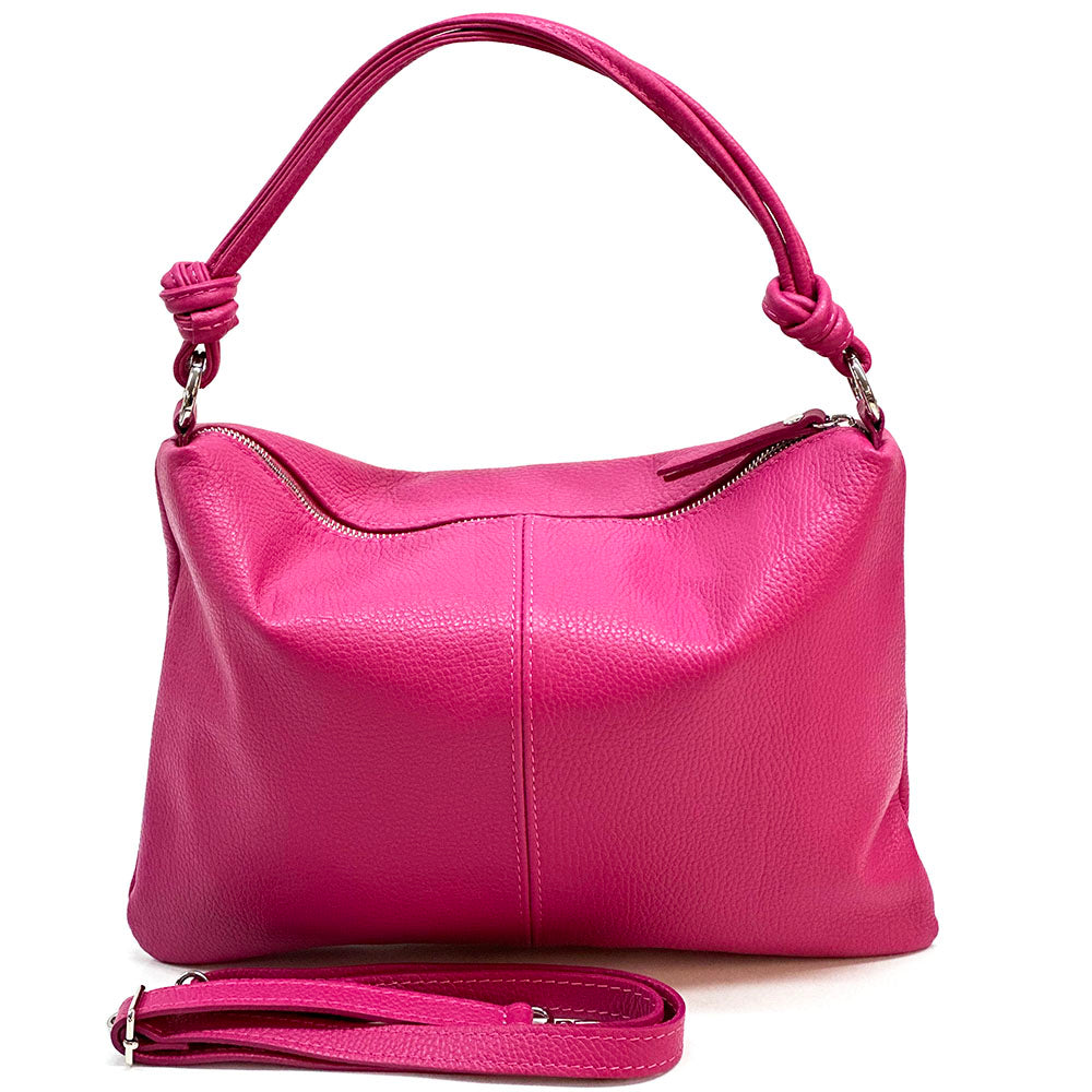 Lunaria Italian Leather Shoulder Bag - Made In Italy