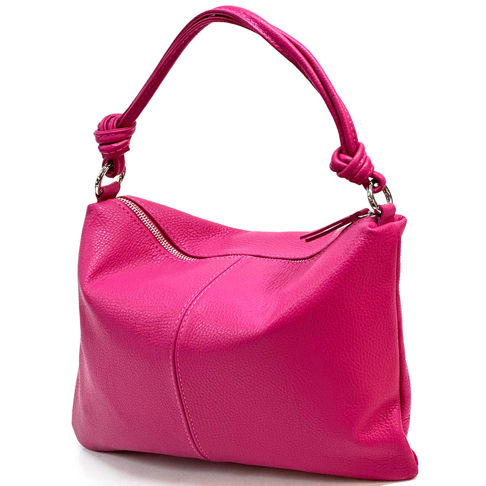 Lunaria Italian Leather Shoulder Bag - Made In Italy