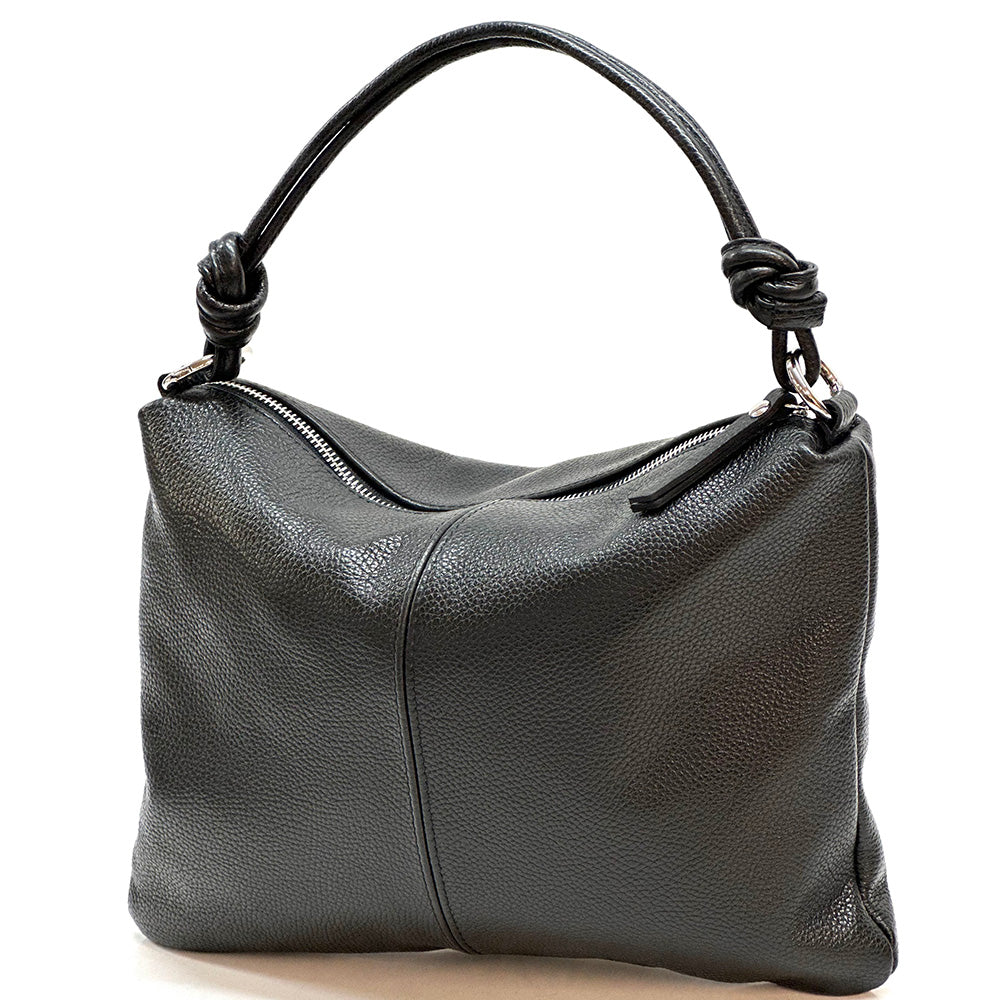 Lunaria Italian Leather Shoulder Bag - Made In Italy