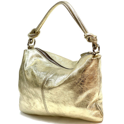 Lunaria Italian Leather Shoulder Bag - Made In Italy