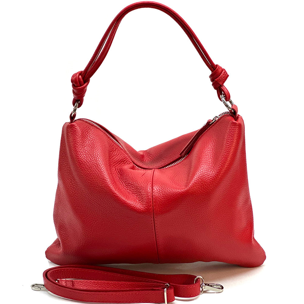 Lunaria Italian Leather Shoulder Bag - Made In Italy