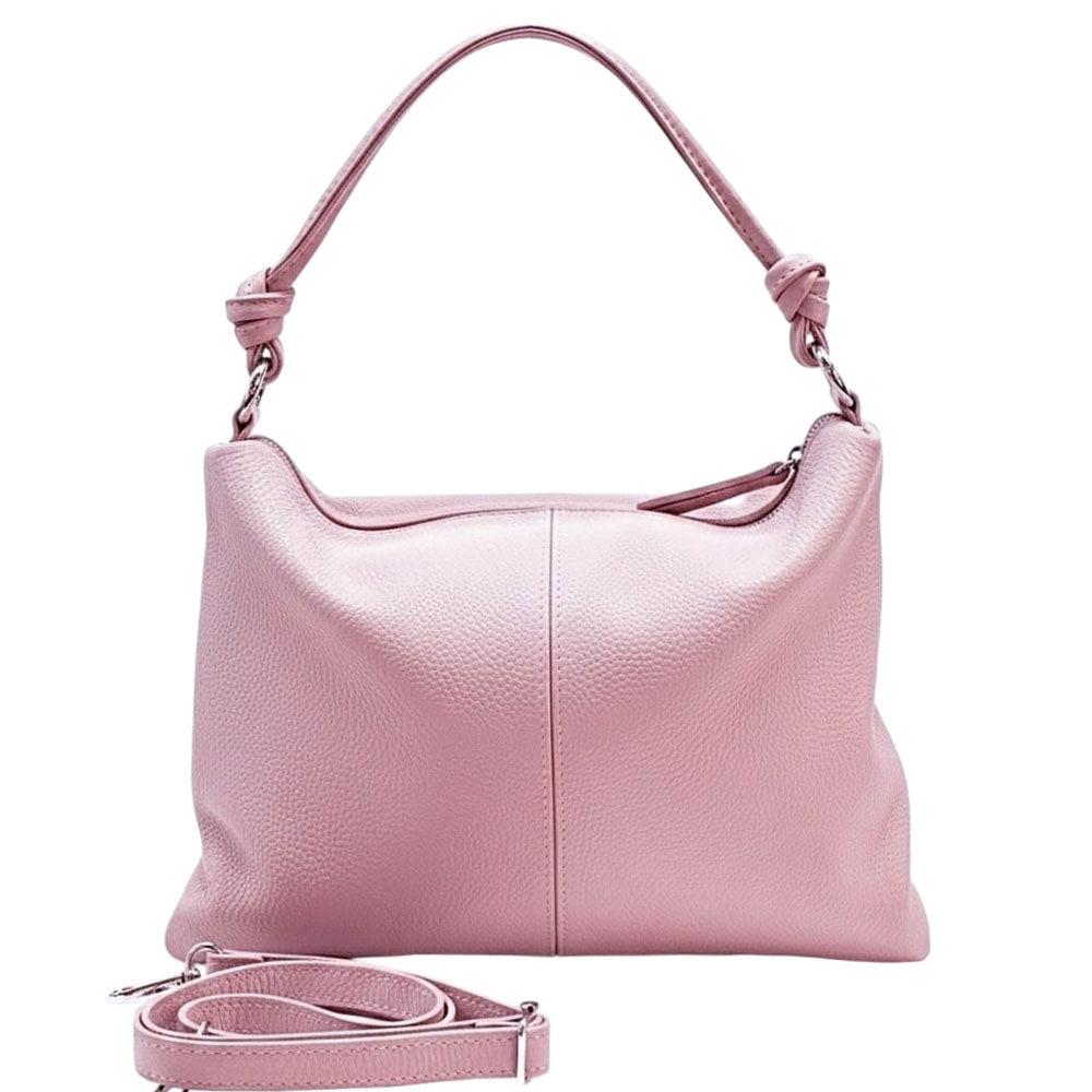 Lunaria Italian Leather Shoulder Bag - Made In Italy