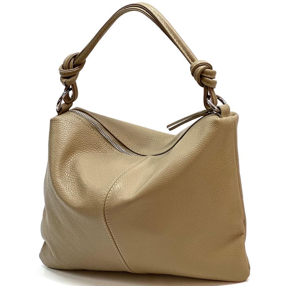 Lunaria Italian Leather Shoulder Bag - Made In Italy