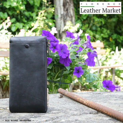Wallet Adele in vintage leather - Made In Italy