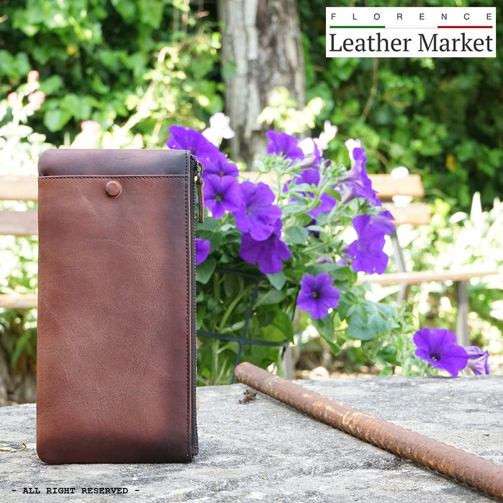 Wallet Adele in vintage leather - Made In Italy