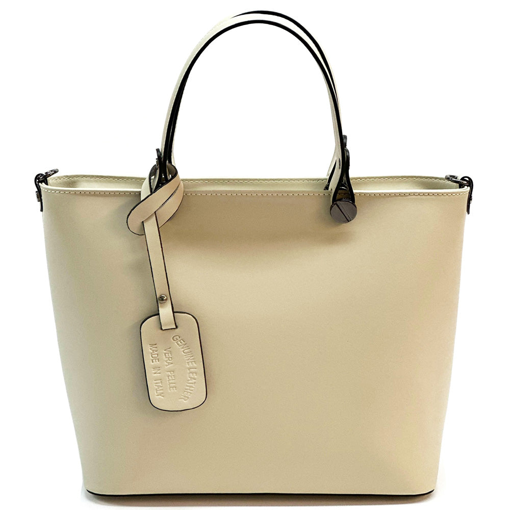 Raffaella Leather Tote Bag - Made In Italy