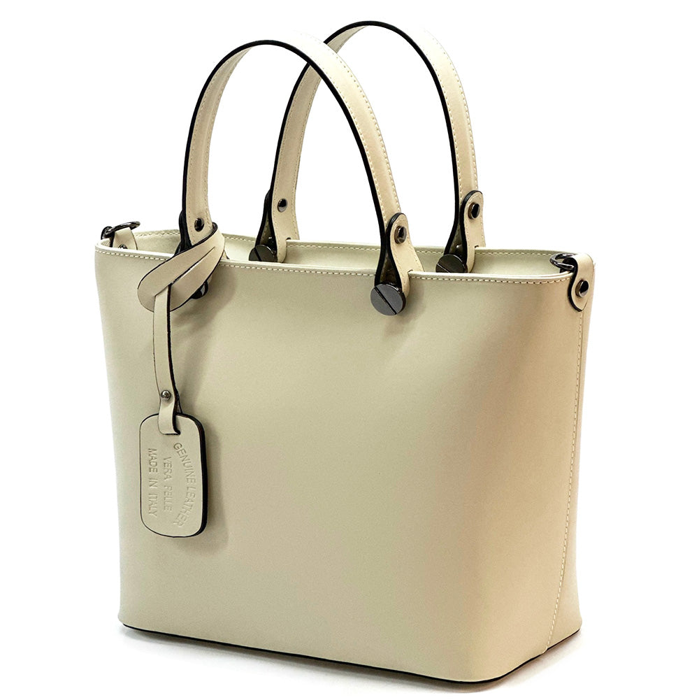 Raffaella Leather Tote Bag - Made In Italy