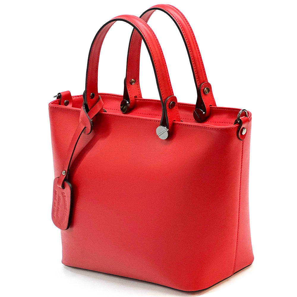 Raffaella Leather Tote Bag - Made In Italy