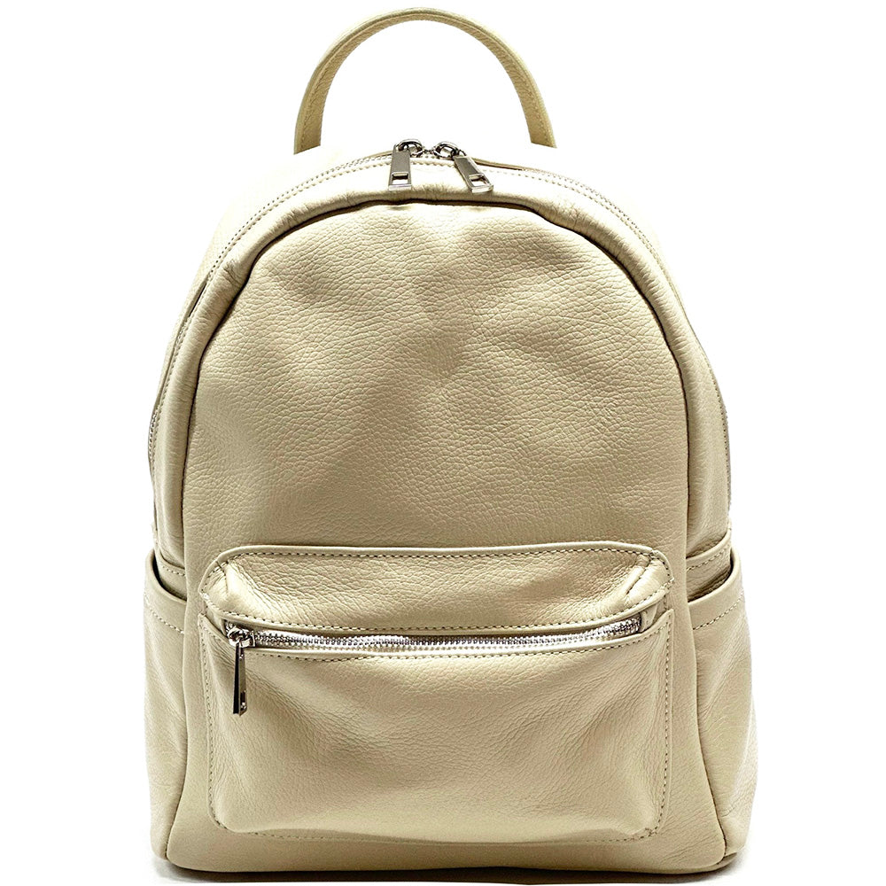 Santina Italian Leather Backpack - Made In Italy
