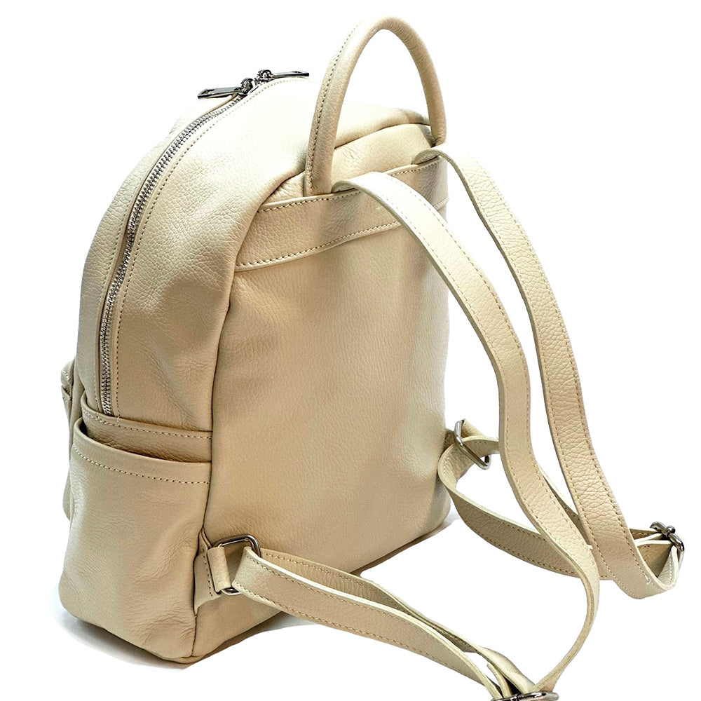 Santina Italian Leather Backpack - Made In Italy