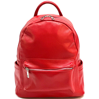 Santina Italian Leather Backpack - Made In Italy