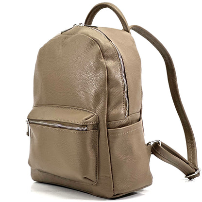 Santina Italian Leather Backpack - Made In Italy