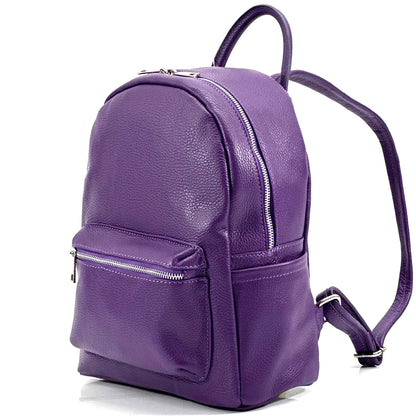 Santina Italian Leather Backpack - Made In Italy