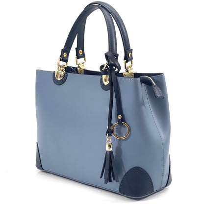 Irma leather handbag - Made In Italy