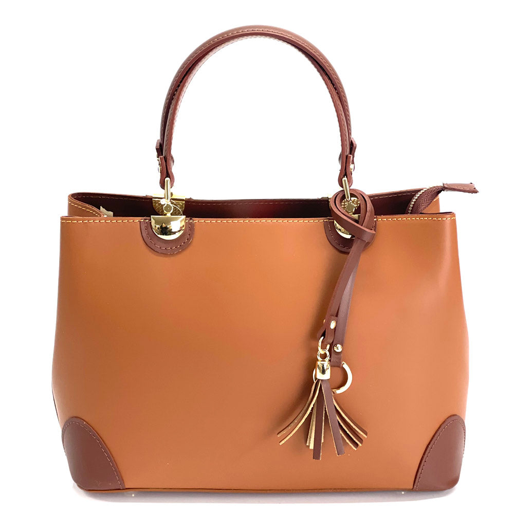 Irma leather handbag - Made In Italy