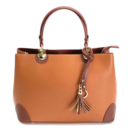 Irma leather handbag - Made In Italy