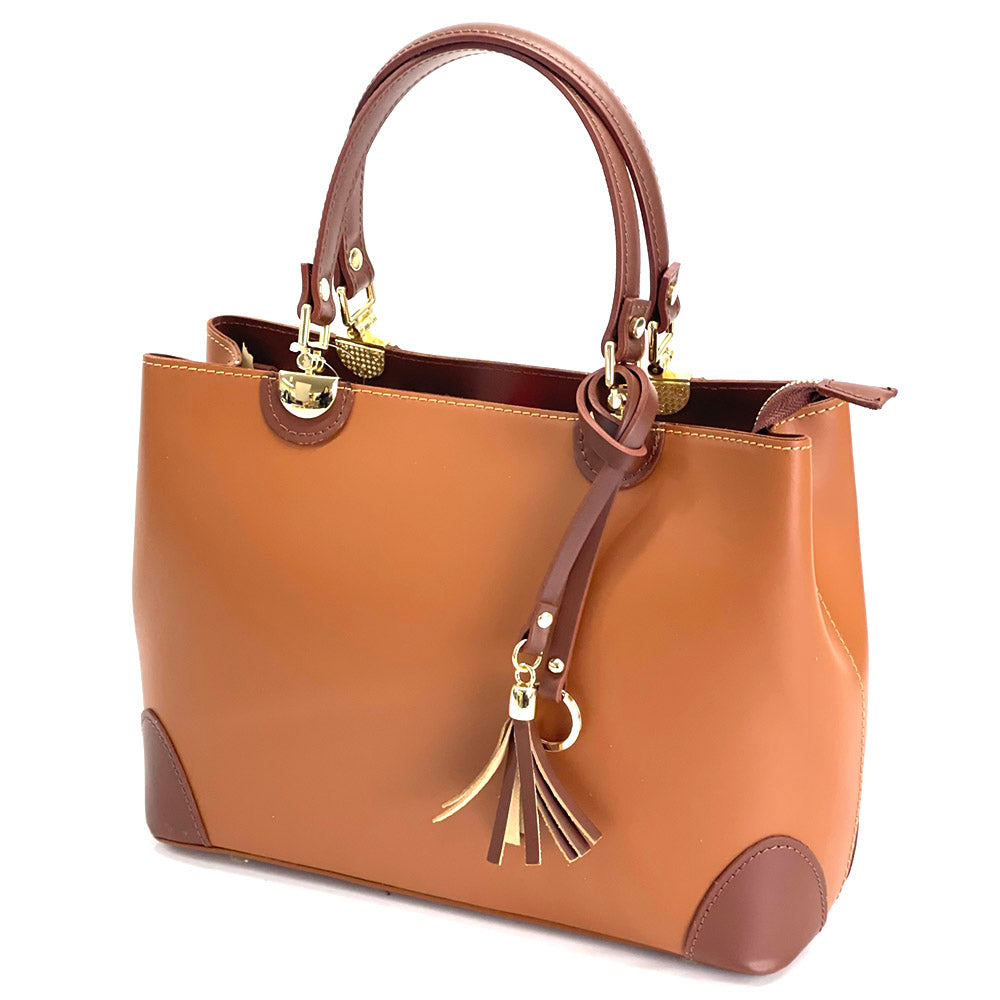 Irma leather handbag - Made In Italy