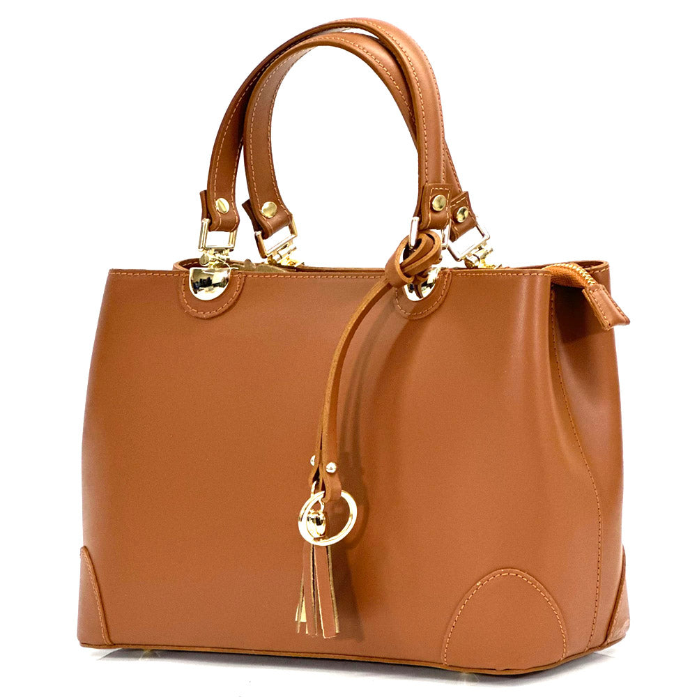 Irma leather handbag - Made In Italy