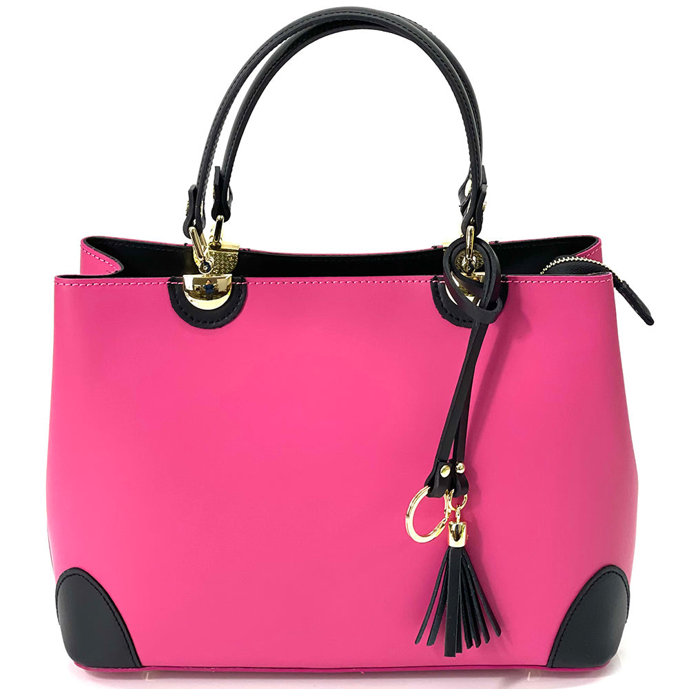 Irma leather handbag - Made In Italy