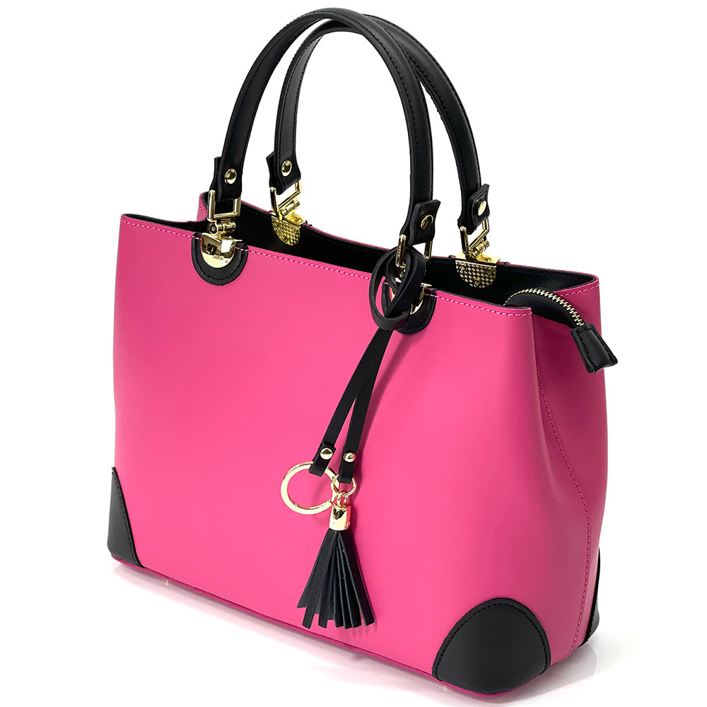 Irma leather handbag - Made In Italy