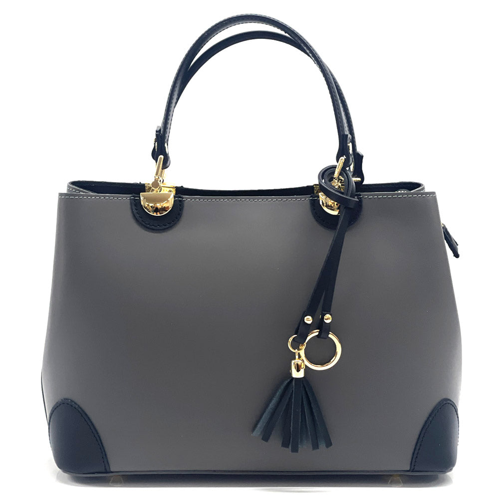Irma leather handbag - Made In Italy