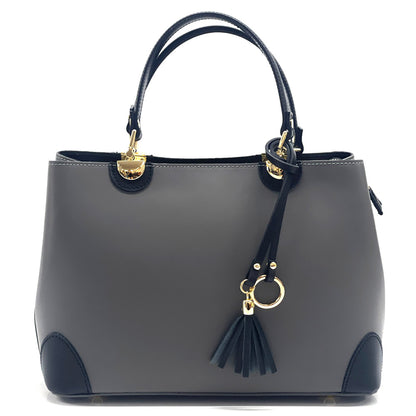 Irma leather handbag - Made In Italy