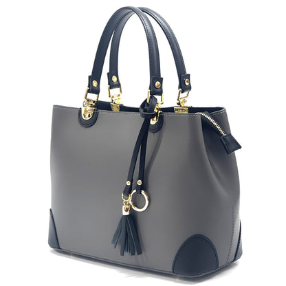 Irma leather handbag - Made In Italy