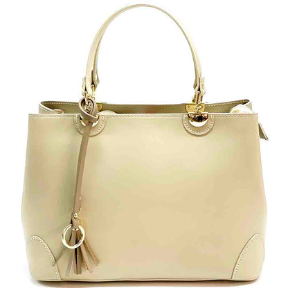 Irma leather handbag - Made In Italy