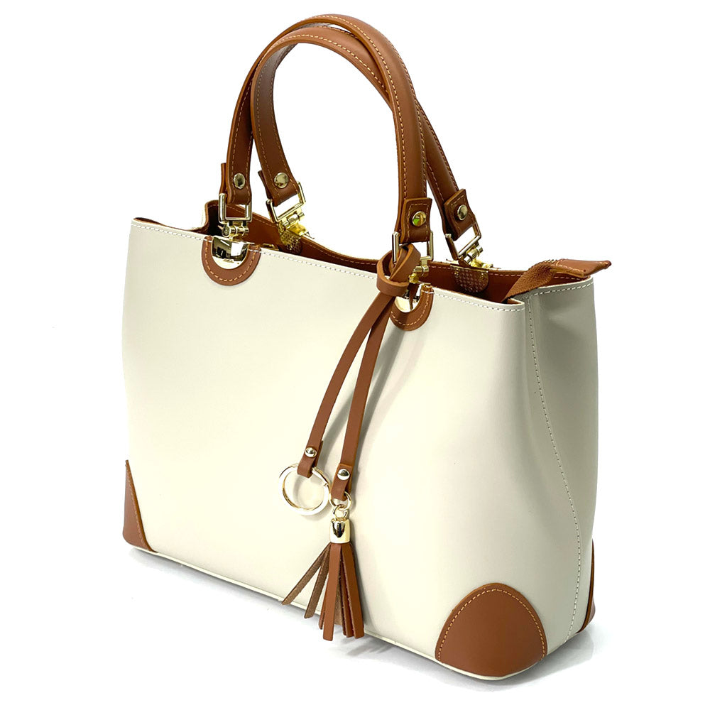 Irma leather handbag - Made In Italy