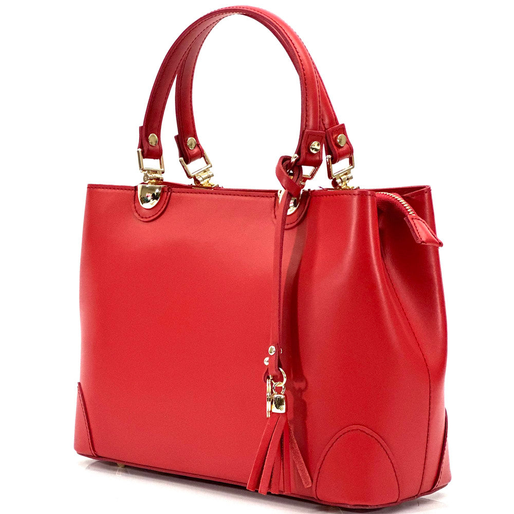 Irma leather handbag - Made In Italy