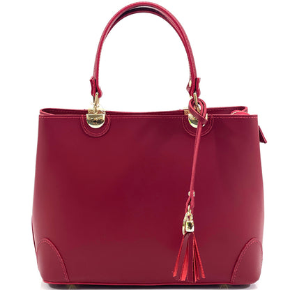 Irma leather handbag - Made In Italy