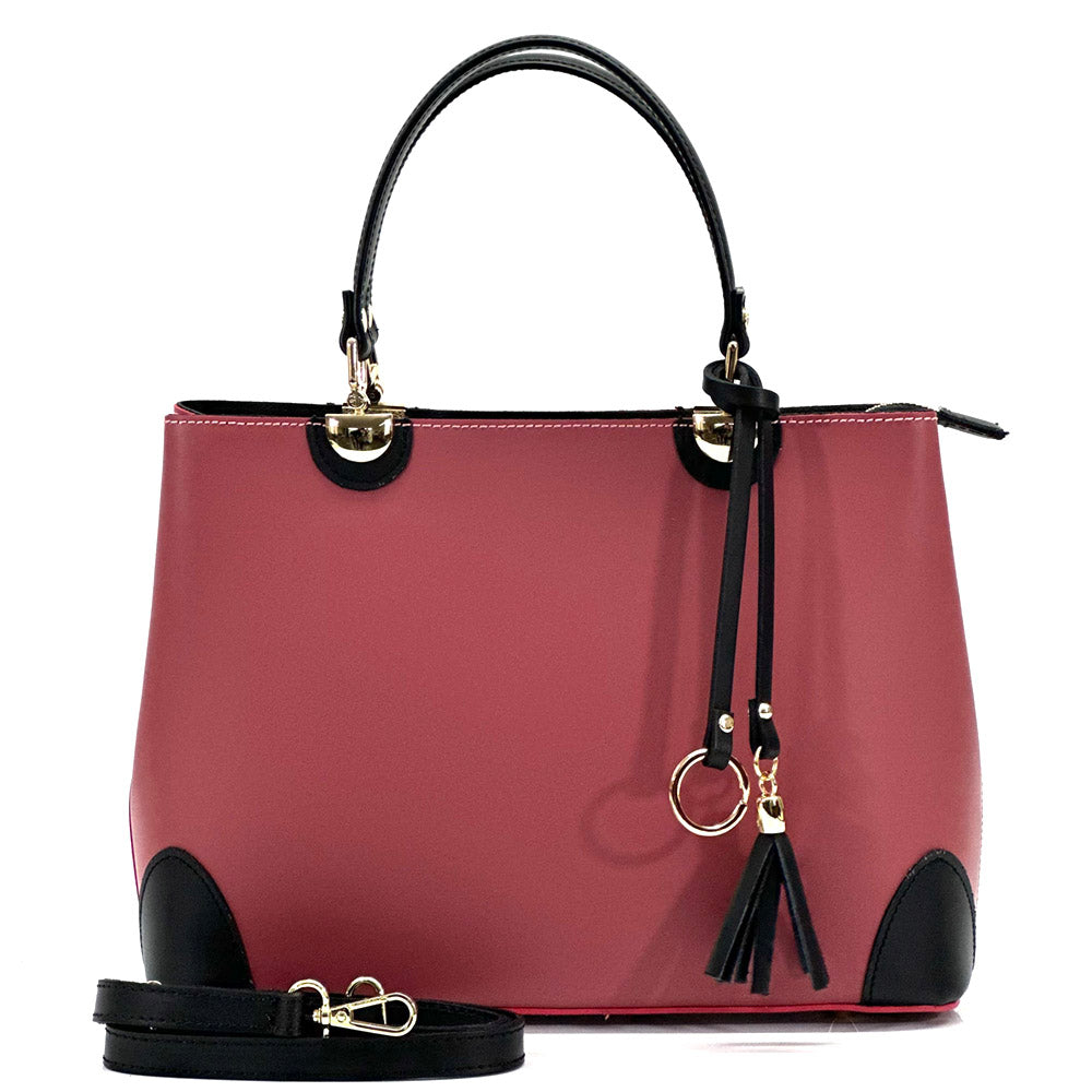 Irma leather handbag - Made In Italy