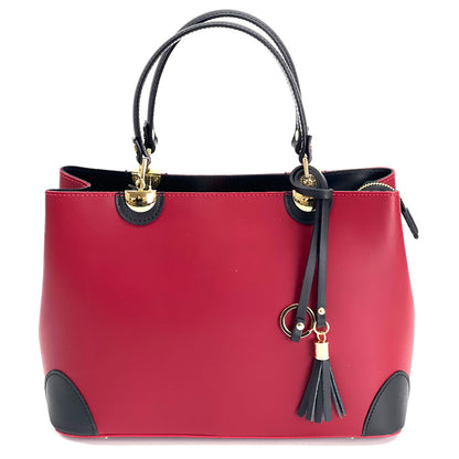Irma leather handbag - Made In Italy