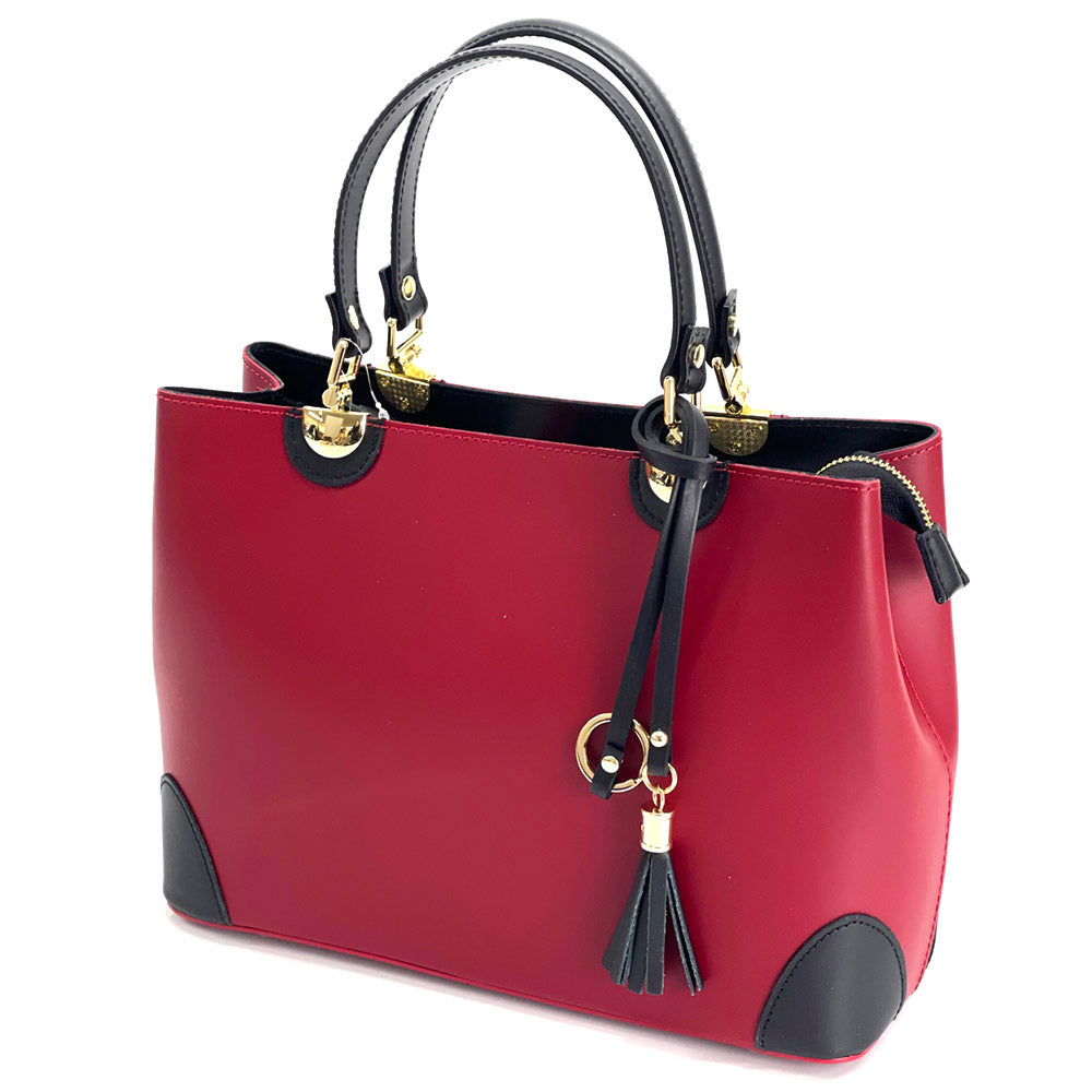 Irma leather handbag - Made In Italy