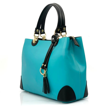 Irma leather handbag - Made In Italy