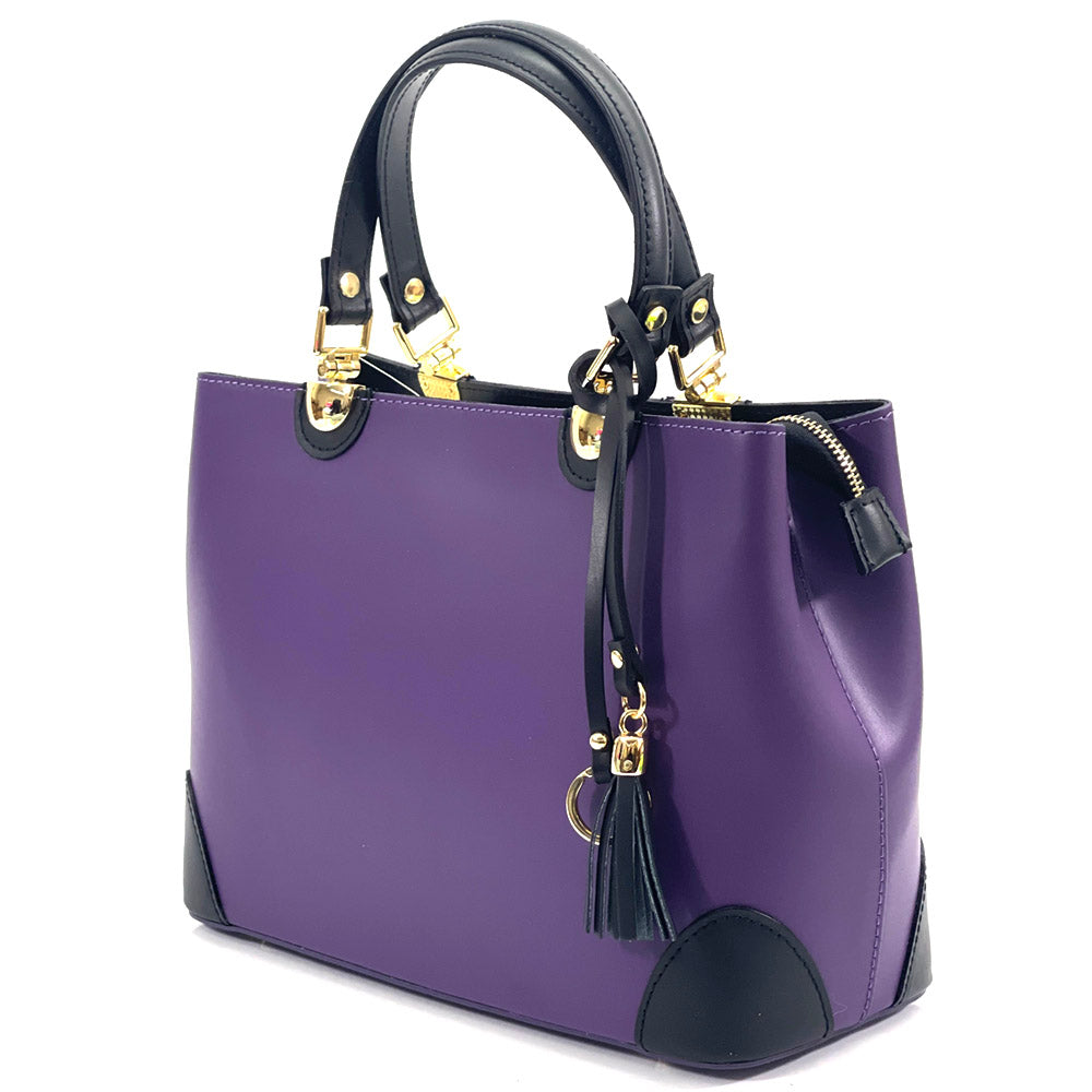 Irma leather handbag - Made In Italy