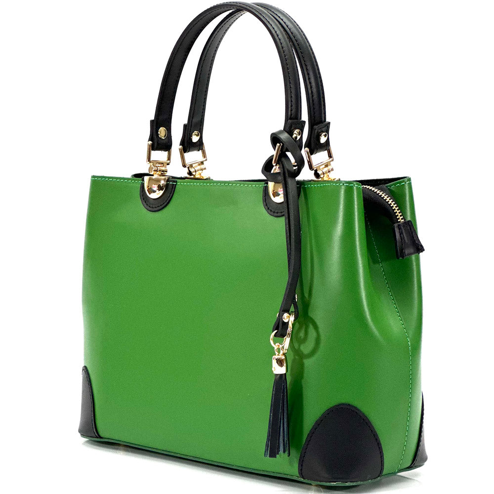 Irma leather handbag - Made In Italy