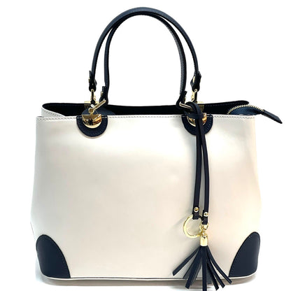 Irma leather handbag - Made In Italy