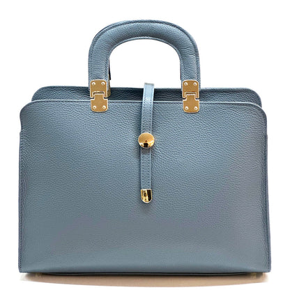 Ermanno Leather Tote Bag - Made In Italy
