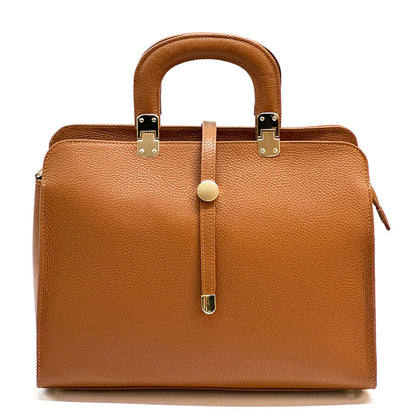 Ermanno Leather Tote Bag - Made In Italy