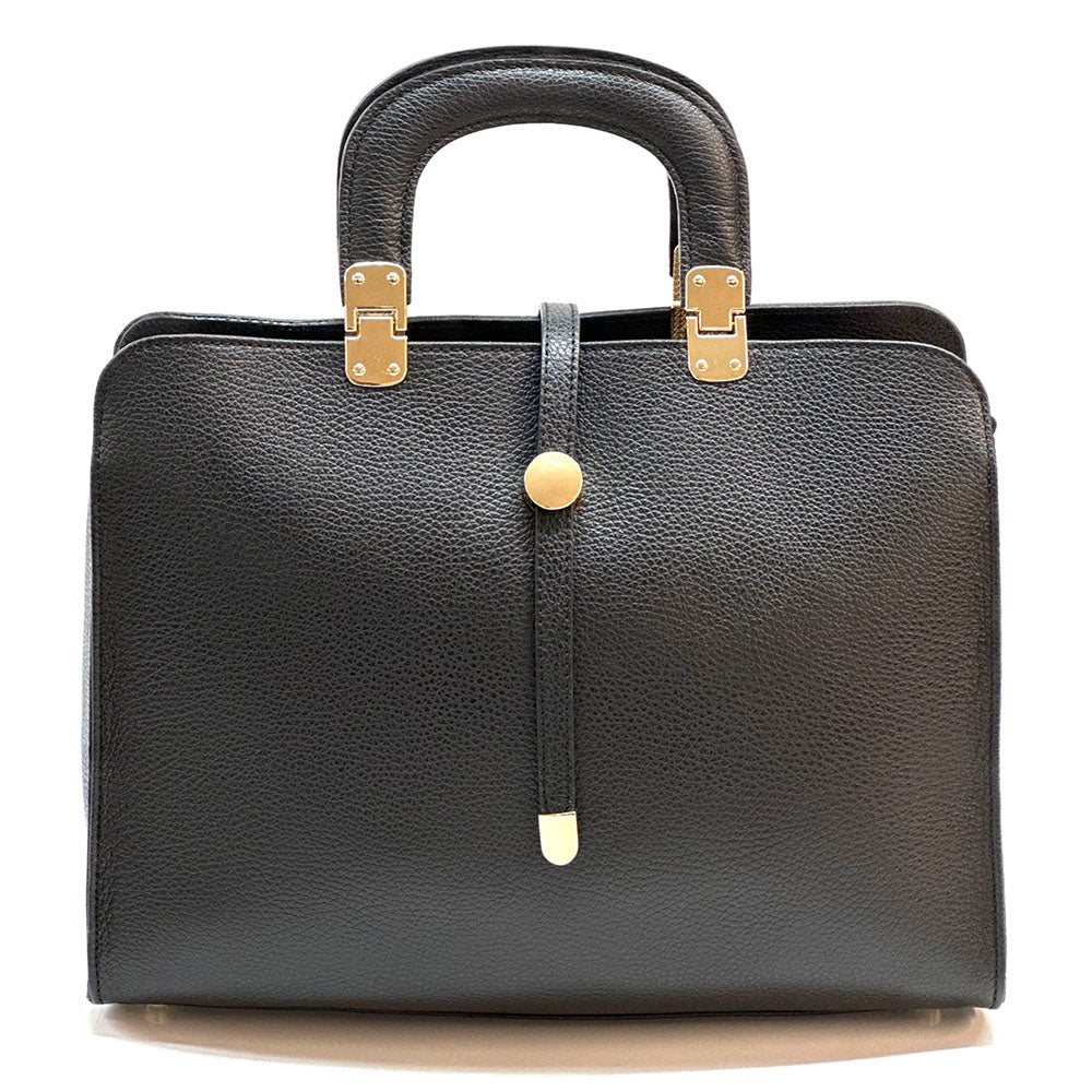 Ermanno Leather Tote Bag - Made In Italy