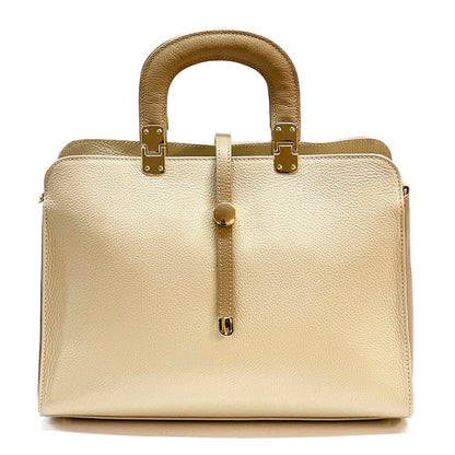 Ermanno Leather Tote Bag - Made In Italy