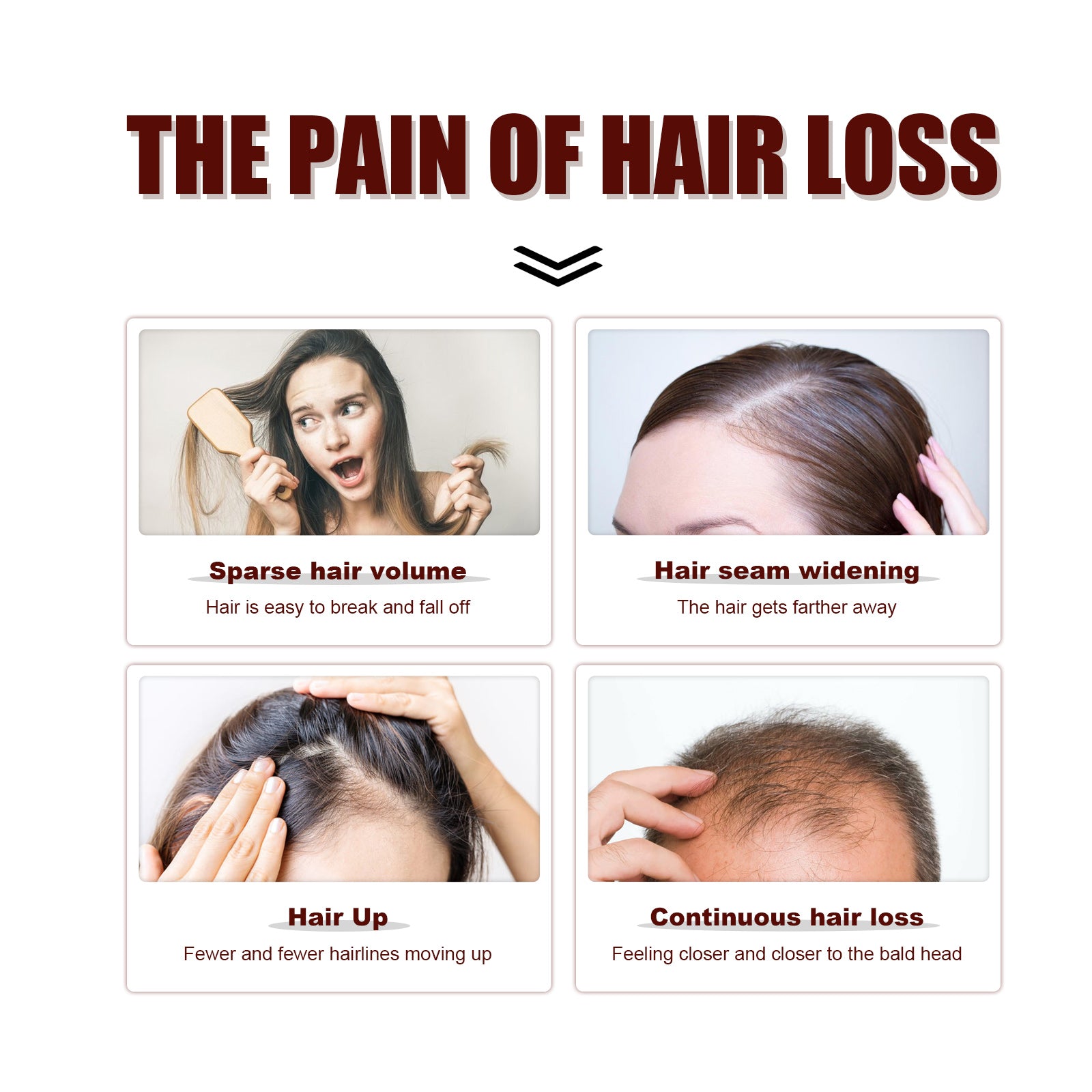 OUHOE Hair Conditioner, Cleanse Scalp Moisturize Thick Hair And Smooth Hair Shampoo