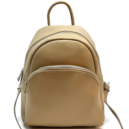 Connor Backpack in leather - Made In Italy