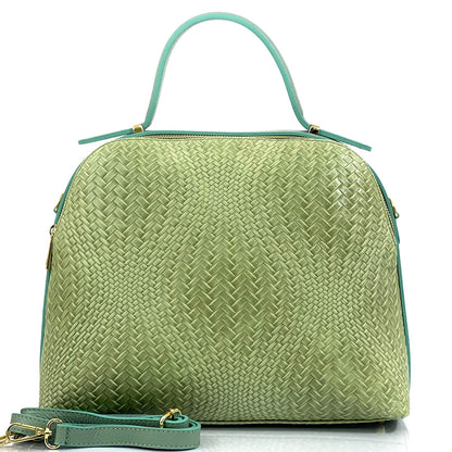 Lisa leather shoulder bag - Made In Italy