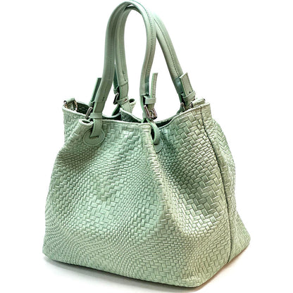 Debora S Leather Shoulder Bag - Made In Italy