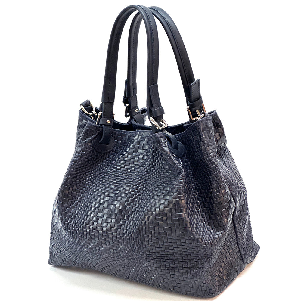 Debora S Leather Shoulder Bag - Made In Italy
