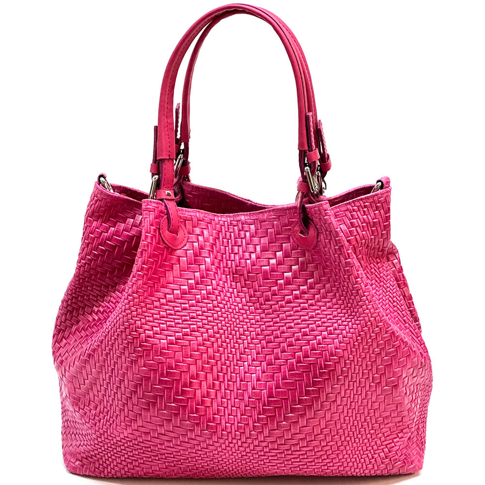 Debora S Leather Shoulder Bag - Made In Italy
